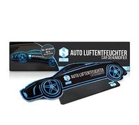 Deshumidificador para coche - Eliminador de humedad reutilizable en moderno diseño - Incluye alfombrilla antideslizante - Cojín deshumidificador que evita el empañamiento de los cristales y la humedad