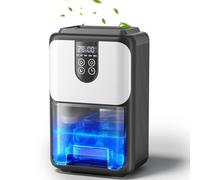 Deshumidificador Portátil - Silencioso y de Bajo Consumo 1.8L, Descongelación Automática, Luz LED&Timer, Apagado Automático, Mini Deshumidificador Compacto para Dormitorio, Baño, Armario, Oficina