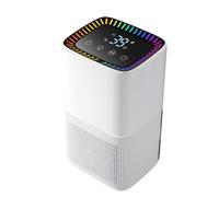 Deshumidificador Silencioso De 1,6 Litros: Descongelación Automática/Protección contra Cortes De Energía, Pantalla Táctil Lcd con Función De Temporizador, Capacidad De Deshumidificación Diaria