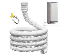 Deshumidifier Drene Hose - Tubo largo con conector de abrazadera, reemplazo de agua para acondicionadores de aire, deshumidificadores, máquinas de lavandería, línea de drenaje portátil para uso en