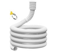 Deshumidifier Drene Hose - Tubo largo con conector de abrazadera, reemplazo de agua para acondicionadores de aire, deshumidificadores, máquinas de lavandería, línea de drenaje portátil para uso en