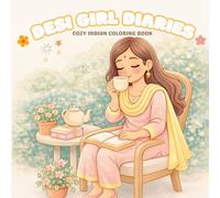 Desi Girl Diaries: Cozy Indian Coloring Book