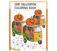 Desi Halloween Coloring Book, South Asian Spooky Season, Bollywood Witch Designs, 50 Pages, 8.5x11: Funny and Fabulous Desi Halloween Illustrations to ... Witches, Spooky Sarees, and Cultural Chaos