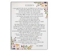 Desiderata Poem Vintage Poster Inspirational Canvas Art Classic Prose Wall Decor for Living Room Bedroom Study Room(Framed,16x24inch(40x60cm))