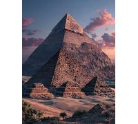 Desierto Diamond Painting, 5D Diamond Painting Adultos PiráMide, DIY Kit Manualidades Adultos, 5D Punto de Cruz Cuadro Diamante, DIY Pintura de Diamante Kits, Home Decoration, Regalo, 40x50cm 5-6279