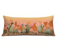 Desierto Fundas Almohada 60x180 cm Funda de Almohada Cactus Cojines Cama Terciopelo Suave Mejorar la Calidad del Sueño, con Cremallera Invisible Funda de Cojín, Decoración Hogar para Sofá Cama R-8663