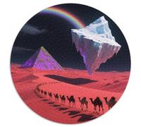 Desierto Puzzle Imposible,desafío para Adultos Iceberg pirámide Ciencia ficción Juego EduGatoivo 1000 Piezas Obra De Arte De Juego De para Adultos Y Niños A Partir De 12 Años 1000pcs (67.5x67.5cm)