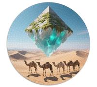 Desierto Puzzles Imposible,desafío para Adultos Iceberg pirámide Ciencia ficción Entretenimiento Creativo 1000 Piezas Obra De Arte De Juego De para Adultos Y Niños A Partir 1000pcs (67.5x67.5cm)