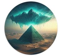Desierto Rompecabezas Imposible,desafío para Adultos Iceberg pirámide Ciencia ficción Juego EduGatoivo 1000 Piezas Obra De Arte De Juego De para Adultos Y Niños Mayores 1000pcs (67.5x67.5cm)