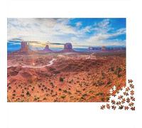 Desierto y Estepa, Paisaje Y Naturaleza, Puzzle para Adultos Y Niños, 1000 Piezas De Diversión En Familia, Un Desafío Emocionante para La Noche De Juegos 38x26cm/1000pcs