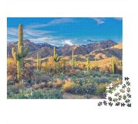 Desierto y Estepa, Paisaje Y Naturaleza, Puzzle para Adultos Y Niños, 1000 Piezas De Diversión En Familia, Un Desafío Emocionante para La Noche De Juegos 38x26cm/1000pcs