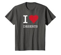 Desiertos I Corazón, Amo los Desiertos Camiseta, Niños, Asfalto, 8 años