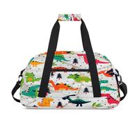 Desig Dinosa - Bolsas de lona para niños y niñas, diseño de dinosa de mármol, bolsa de viaje de 24 litros, bolsa de deporte para gimnasio, práctica, color, 24 L, Organizador de bolsas
