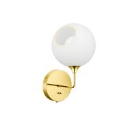 DESIGN BY US Aplique de pared Ballroom Short, blanco, cristal, soplado a mano