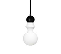 DESIGN BY US Lámpara colgante Paris 1920 XS, altura 25 cm, cristal, blanco