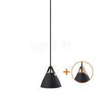 Design for the People Strap, lámpara de suspensión, ø16 cm - negro