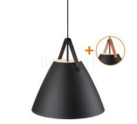 Design for the People Strap, lámpara de suspensión, ø48 cm - negro