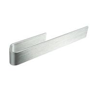 Design Hamburgo Colgador de Trapo de Cocina I Cuelga Trapos Adhesivo I Sin Taladro I Moderno Soporte de Fregadero para Paños de Cocina | Plateado Cepillado