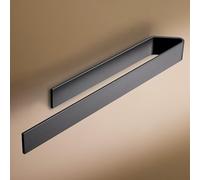 Design Hamburgo Toalleros de Baño sin Taladro | Toallero Adhesivo para baño y Cocina | Cuelga Toallas Baño Adhesivo | Diseño Moderno | 40 cm Negro Mate