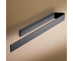 Design Hamburgo Toalleros de Baño sin Taladro | Toallero Adhesivo para baño y Cocina | Cuelga Toallas Baño Adhesivo | Diseño Moderno | 40 cm Negro Mate