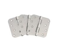 Design House 188458-SN 8-Hole 4-inch x 4-inch 5/8-inch Round Interior Radius Door Hinge Satin Nickel 3-Pack