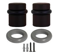 Design House 189332-ORB Tope de puerta cilíndrico, paquete de 2, bronce aceitado