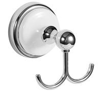 Design House Savannah - Accesorios de baño, Cromo Pulido y Blanco