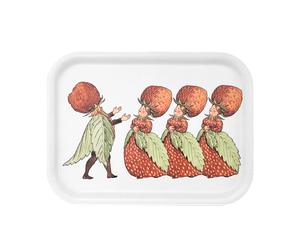 Design House Stockholm Bandeja The Strawberry Family 20x27 cm White