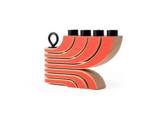 Design House Stockholm Candelabro Nordic Light. 4 brazos Rojo