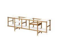 Design House Stockholm Estantería Frame baja Roble-blanco