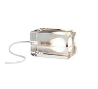 Design House Stockholm Lámpara de mesa Block Lamp cable blanco