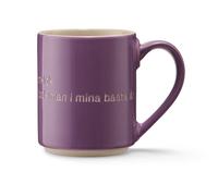 Design House Stockholm Mug Astrid Lindgren. I am handsome morado-sueco