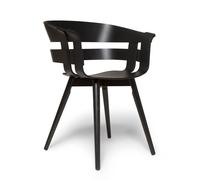 Design House Stockholm Silla Wick Chair negro-patas de fresno negras