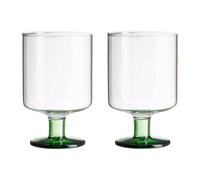 Design Letters 2 Copas de vino Generous 30 cl Clear-green