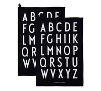Design Letters 2 Paños de cocina Design Letters 40x60 cm negro