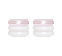 Design Letters 2 Portavelas Bubble Ø5.6 cm Milky white-pink
