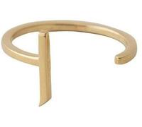 Design Letters Anillo A-Z (Oro) J, Metal, Talla única