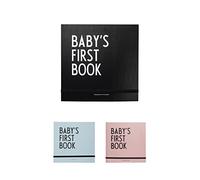 Design Letters Baby's First Book | Libro del Bebé Unisexo | Libro Bebe 1 Año con Sobre, Tarjetas de Hitos | Álbum de Recuerdos 25x25 Cm | Album Fotos Bebe | Diario Recién Nacido | Álbum de recuerdos