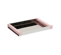 Design Letters Bandeja Ray tray disco 20.5x30 cm Creole pink-acero inoxidable