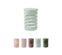Design Letters Bebés y Niños Leak-proof Verde Rayas -330 ml | De entrenamiento para bebés con diseño único para niños pequeños y bebés | Taza para leche, agua y jugo | Sin BPA y BPS