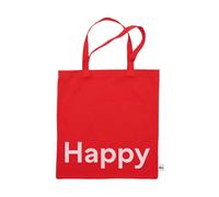 Design Letters Bolsa Tote de Design Letters Happy-rojo