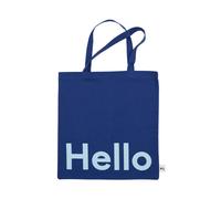 Design Letters Bolsa Tote de Design Letters Hello-azul oscuro