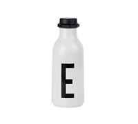 Design Letters Botella de Agua Blanco 500 Ml (A-Z) | Botella Agua para Niño, Adults | Botellas Agua Niños Colegio Libre BPA/BPS | Garrafa Agua Personalizada | Botella Agua Irrompible a Prueba de Fugas