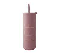 Design Letters Botella termo con pajita Travel Life 50 cl Ash rose