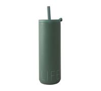 Design Letters Botella termo con pajita Travel Life 50 cl Myrtle green