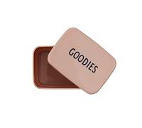 Design Letters caja de bocadillos (Nude) - Sin BPA, Disponible en colores de moda, Ideal para la escuela, el trabajo o en movimiento, se adapta a la lonchera, 37 g, L: 9.3 x H: 5.5 xl: 7cm