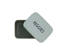 Design Letters caja de bocadillos (Verde) - Sin BPA, Disponible en colores de moda, Ideal para la escuela, el trabajo o en movimiento, se adapta a la lonchera, 37 g, L: 9.3 x H: 5.5 xl: 7cm