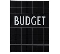Design Letters Cuaderno budget Design Letters negro