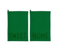 Design Letters Design Letters Set de 2 paños de cocina favorit Sweet-home-green