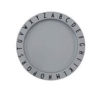 Design Letters Eat & Learn Plato irrompible Para niños | Tritan Plato para Bebe | Desayuno Plato Diseñado en Dinamarca | sin BPA/BPS Plato de cena | Vajilla Para Niños Apto para lavavajillas